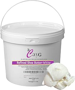 3CAYG 5lb Pail White Refined Shea Butter Review