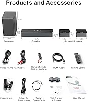 ULTIMEA Poseidon D50 5.1 Virtual Surround Sound Bar — image 8