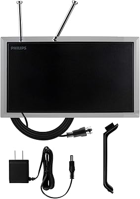 Philips Crystal Amplified Indoor TV Antenna SDV3237N/27