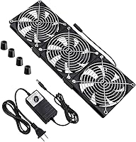 Wathai Dual Ball 3 x 120mm Computer Fan with AC Plug — image 1