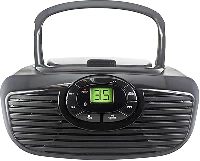 Philco PBB2005BT-BK Boombox Portable CD Player with Bluetooth