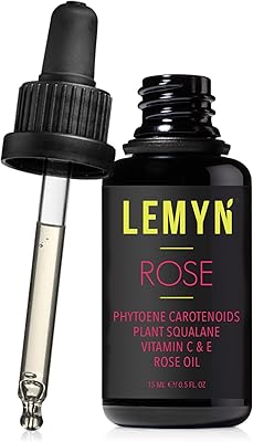 Lemyn Organics Squalane + Vitamin C Rose Oil Serum 15ml