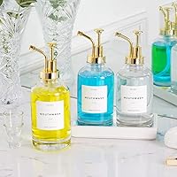 Molimoli Glass Soap Dispenser Set, 500ml/16.9oz, Gold — image 6