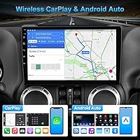 j Junsun Car Radio Stereo for Jeep Wrangler JK, Compass, Grand Cherokee, Dodge Ram with CarPlay & Android Auto — image 2