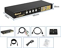 JideTech 4-Port HDMI KVM Switch 4K@60Hz — image 7