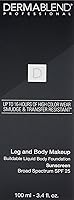Dermablend Leg and Body Makeup Foundation 20N Light Natural 4.8oz — image 9
