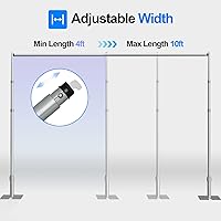 GLOSHOOTING Pipe and Drape Backdrop Stand Kit 8.6x10ft — image 4