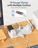 NTONPOWER 25 FT Extension Cord with 14 Outlets and 4 USB Ports — image 3