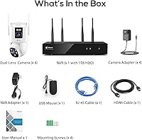 Kittyhok KWDP164 Dual Lens Wireless Security Camera System — image 9