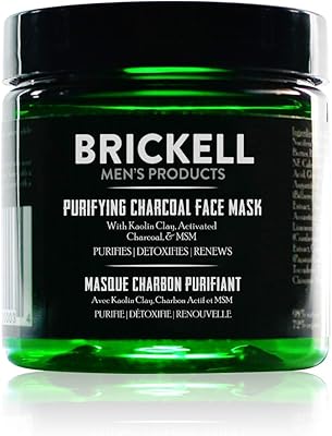 Brickell Men's Purifying Charcoal Face Mask, 4oz