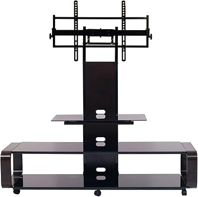 TransDeco TD685ES TV Stand with Mount & Wheel for 35-85 Inch TV