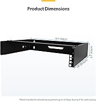 StarTech 2U Wall Mount Network Rack - 14 in Deep (RACK-2U-14-BRACKET) — image 6