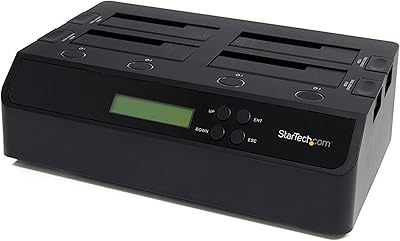 StarTech.com SATDOCK4U3RE 4-Bay Hard Drive Duplicator and Eraser