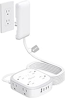 NUTICT NT-PS-NA02 10ft Flat Plug Power Strip — image 1