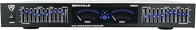 Rockville REQ20 Dual 10-Band Graphic Equalizer