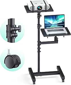 Wphold Projector Stand Tripod with Dual Shelves