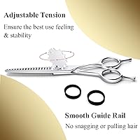 DRGSKL Hair Cutting Scissors 6” Professional Stainless Steel Thinning Shears — image 4