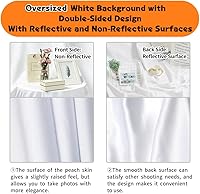YAYOYA 10x20 ft White Backdrop for Photoshoot — image 5