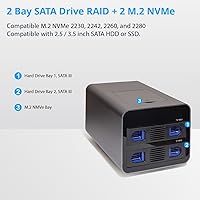 IO CREST SY-ENC50127 USB 3.2 Type-C Dual Bay HDD + M.2 NVMe External Enclosure — image 6