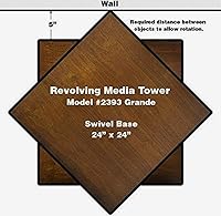 Venture Horizon Revolving Media Tower 1600 Grande-Walnut — image 3