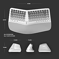 LgnitionKeys LK02 Ergonomic Wireless Keyboard and Mouse Set — image 4