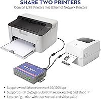 CHEECENT CR102 Ethernet to USB Print Server — image 3