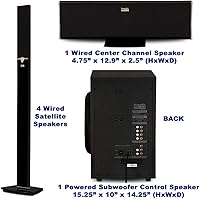 Acoustic Audio AAT1003 Bluetooth 5.1 Home Theater Speaker System — image 4