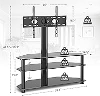 TAVR Furniture Swivel Floor TV Stand with Mount for 32-70 Inch TVs — image 8