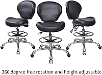 MWOSEN Height Adjustable Rolling Stool — image 4