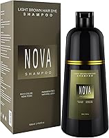 NOVA Shampoo Hair Dye Shampoo - Light Brown 500mL — image 1