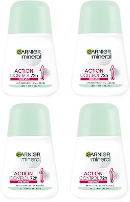 Garnier Mineral Action Control Thermic Anti-perspirant Roll On 4x50ml