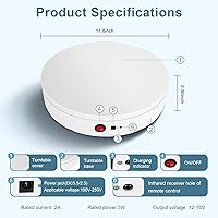 Bosgladek Motorized Rotating Display Stand 11.8-inch 300lbs Load — image 5