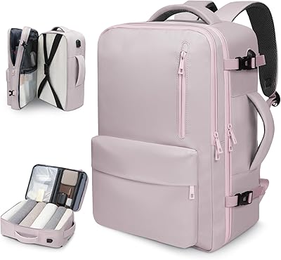 35L Travel Backpack with USB Port and 15.6-inch Laptop Compartment