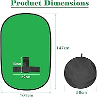 Aiuca Green Screen Backdrop 58-inch with Stand — image 2