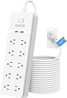 NTONPOWER 25 Ft Extension Cord with 10 AC Outlets & 2 USB Ports — image 1