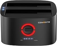 Cenmate Dual Bay Hard Drive Docking Station with Offline Clone 18TB Support — image 1