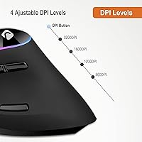 J-Tech Digital V638 Ergonomic Wireless Mouse — image 7