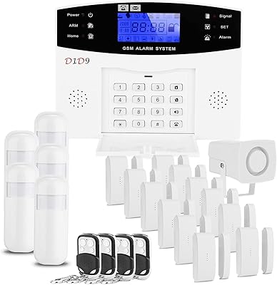 D1D9 Burglar Alarm System Wireless DIY GSM