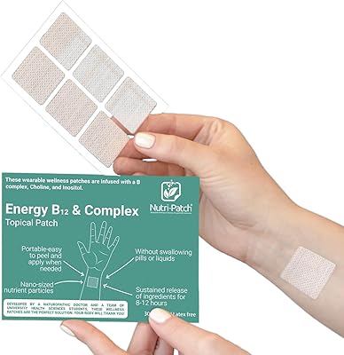 NUTRI-PATCH Energy B12 & B Complex Topical Patch, 30 Count