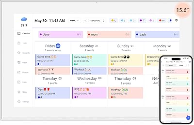 YENOCK 15.6-inch Digital Calendar Touchscreen