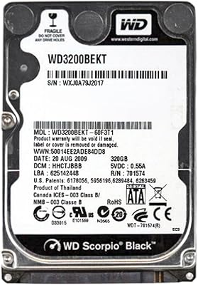 Western Digital WD Scorpio Black 320GB 2.5-inch HDD