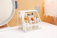 MOOCHI White Vintage Glass Cosmetic Makeup Organizer — image 8