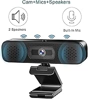 Pulais 2K HD Webcam with 2 Speakers & Built-in Microphone — image 2