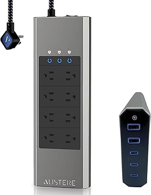 Austere V Series 8-Outlet Surge Protector Power Strip