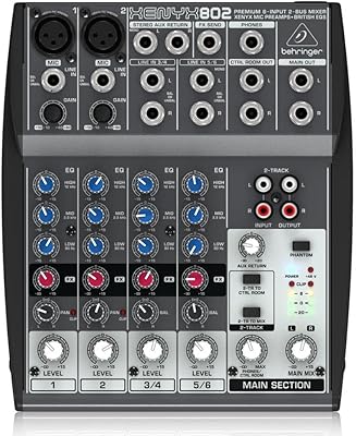 Behringer Xenyx 802 Premium 8-Input 2-Bus Mixer