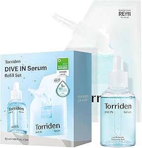 Torriden DIVE IN Serum 1.69 fl oz + Refill Pouch Review