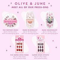 Olive & June Instant Mani Press On Nails (Glue) - 42 Fake Nails, HD Crisp White — image 6