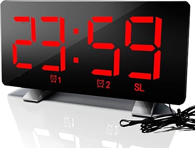 ThreeH H-AC55Red Radio Digital Clock