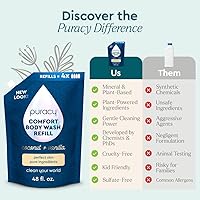 Puracy Body Wash Refill, Coconut & Vanilla, 48oz — image 7