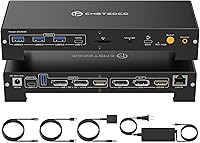 CMSTEDCD USB C KVM Docking Station Switch 3 Monitors 2 Computers — image 1